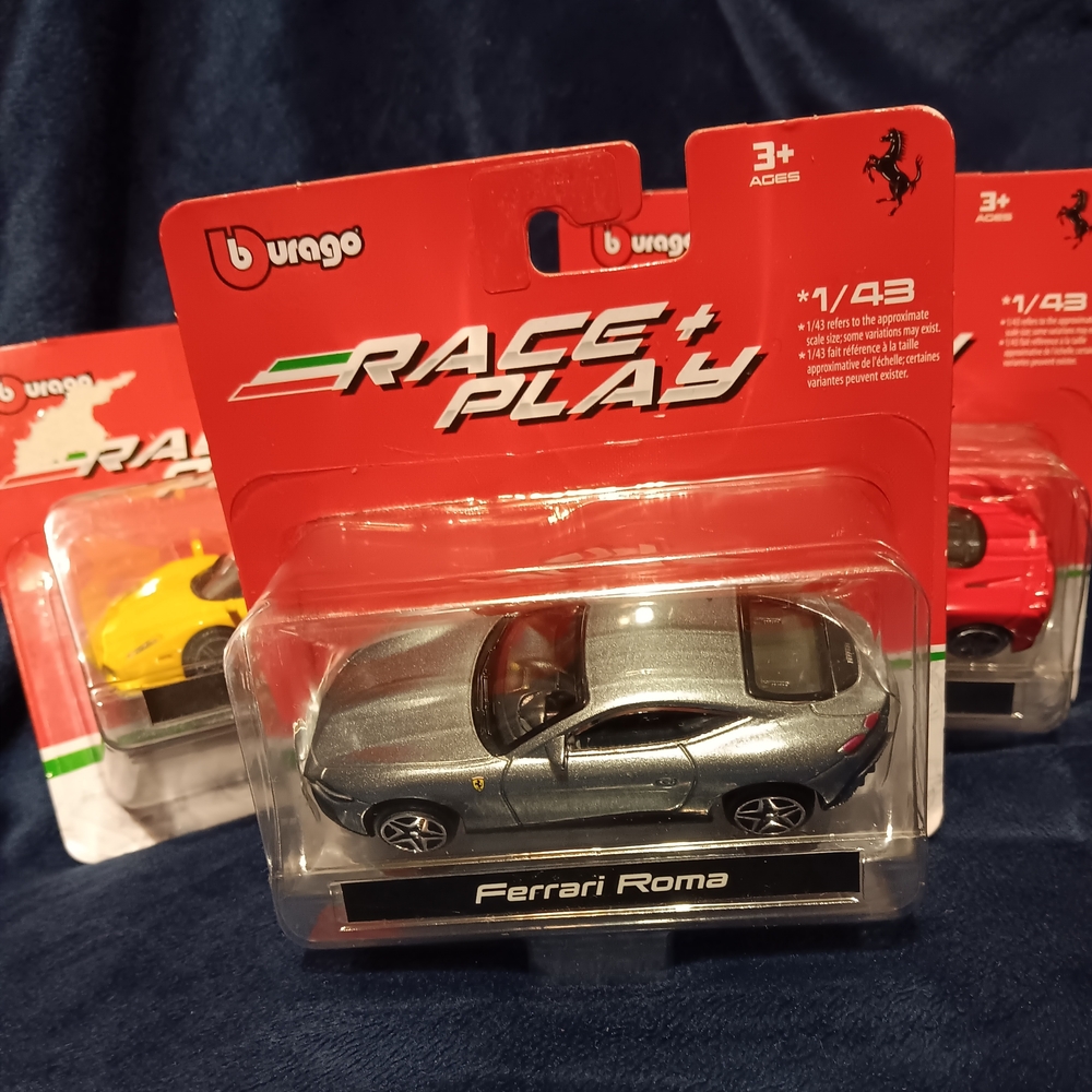 Ferrari Roma Die-Cast Toy Car - Silver
